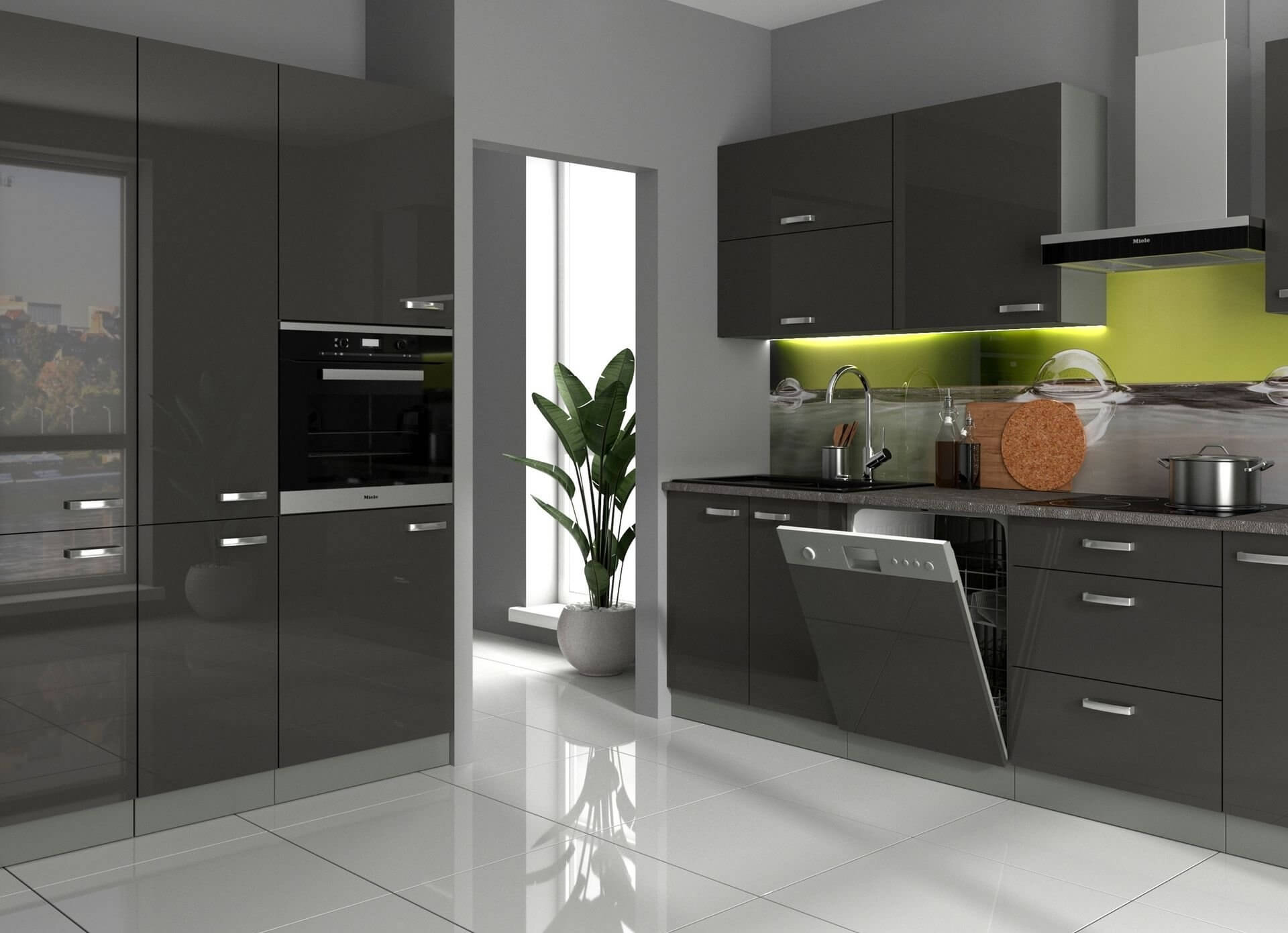 кухни серого цвета фото в интерьере